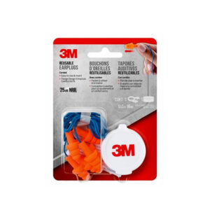 3M™ Tapón Reutilizable con Cordón, Naranja/Azul, 3 pares/Caja