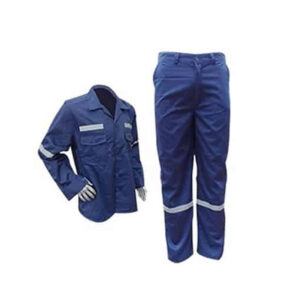 CONJUTO DE DRILL TRABAJO CON CINTA REFLECTIVA AZUL