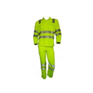 CONJUTO DE DRILL TRABAJO CON CINTA REFLECTIVA VERDE