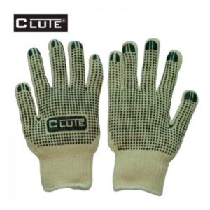 GUANTE DE HILO C/PTOS DE PVC PALMA Y DORSO CLUTE