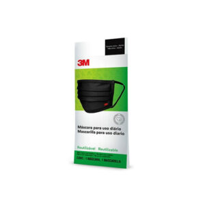 Mascarilla Reutilizable 3M™, Negro, 1 por Paquete, 36 Paquetes por Caja